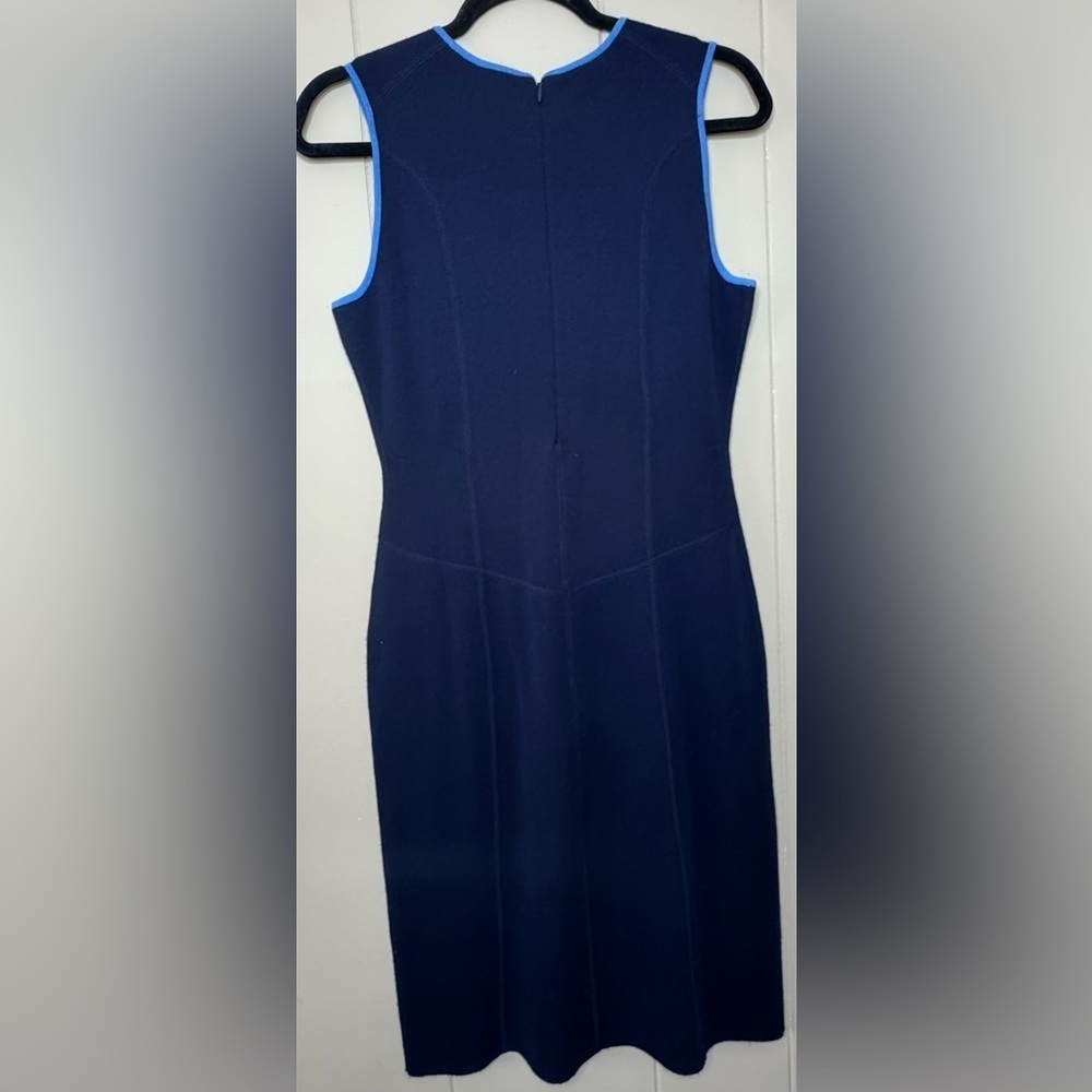 Brooks Brothers 100% Fine Merino Wool Knit Sheath Dress Womens Size Medium - Picture 2 of 9